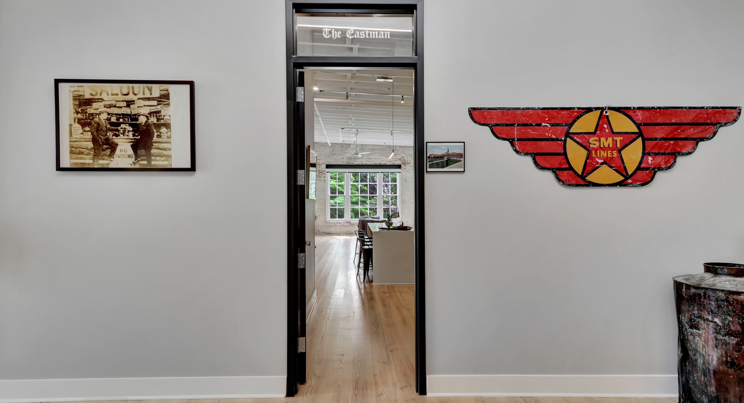 Boutique hotel unit entrance in downtown Hot Springs Arkansas