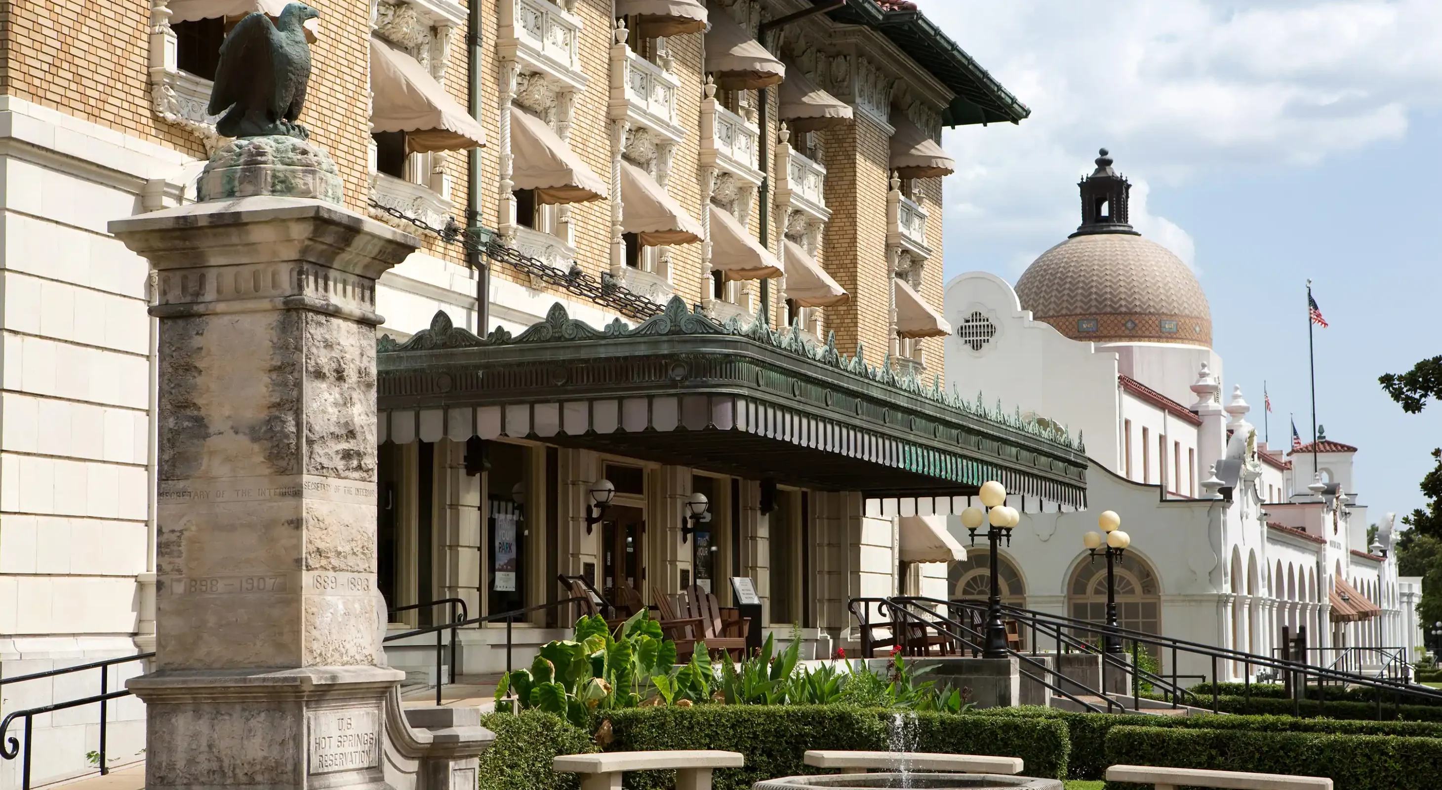 Historic Arlington Resort Hotel near Bathhouse Row in Hot Springs