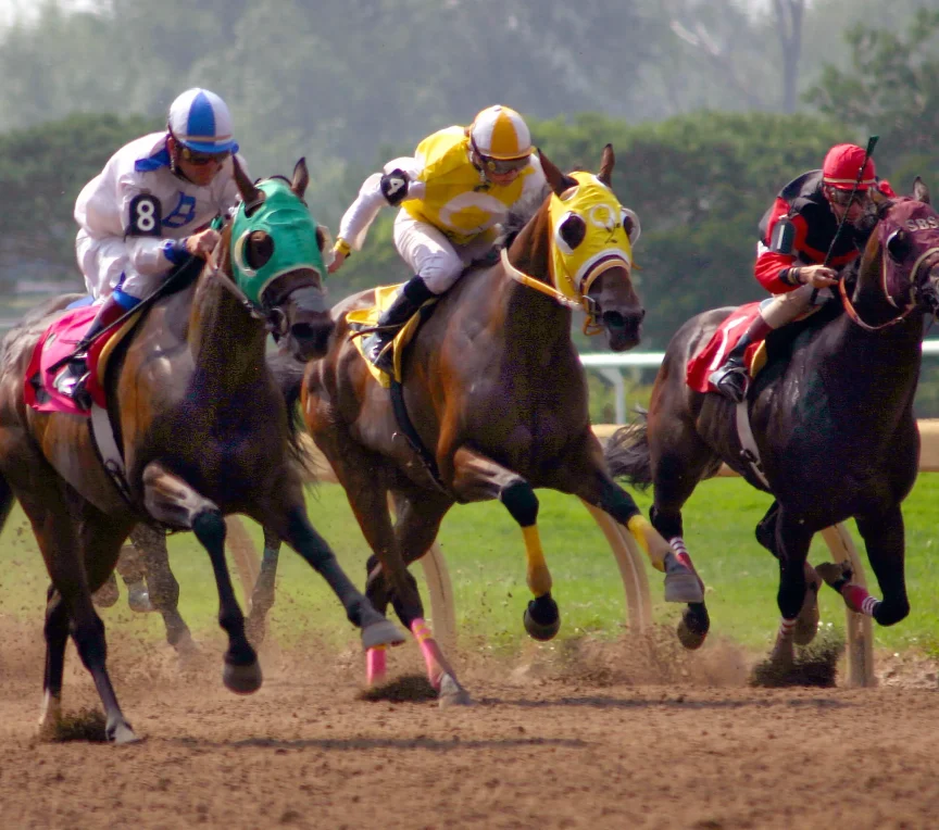 Thoroughbred horse racing at Oaklawn Racing Casino Resort in Hot Springs, AR