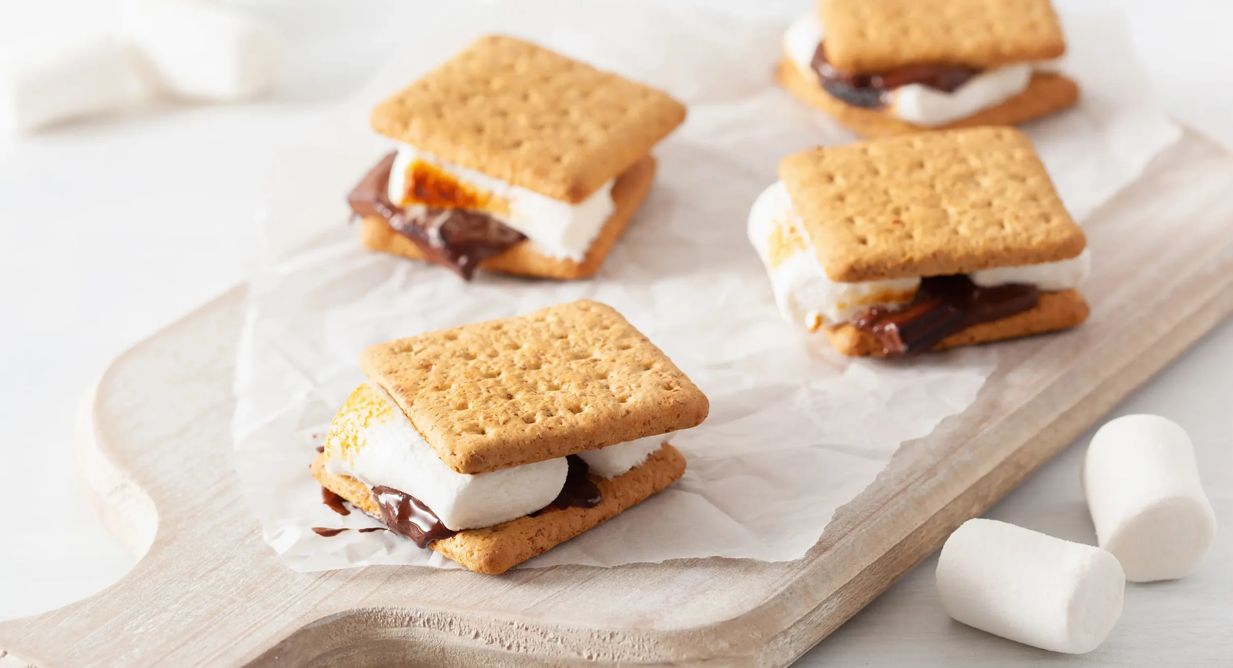 S’mores prepared for a cozy night in at a downtown Hot Springs vacation rental